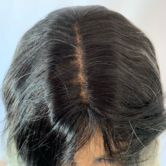 “Put On & Go” Long Ombre Blonde Synthetic Wig with Bangs - Picture 3 of 13